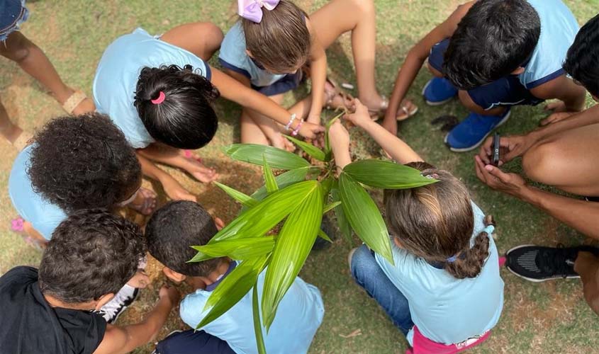 Semeia realiza ação com estudantes da escola municipal Dinalmir Barros