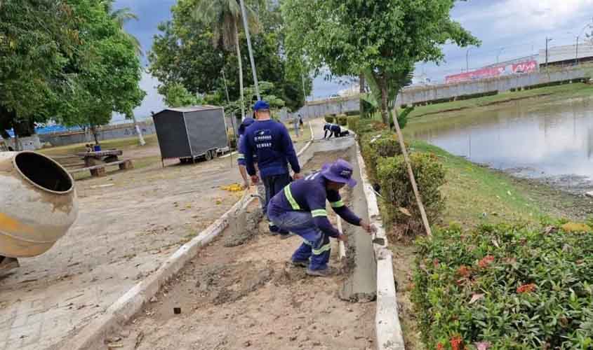 Prefeitura acelera revitalização do entorno da Lagoa do Beira Rio