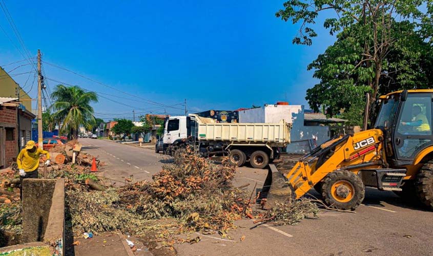 Prefeitura realiza mutirão de limpeza em avenidas e bairros de Porto Velho