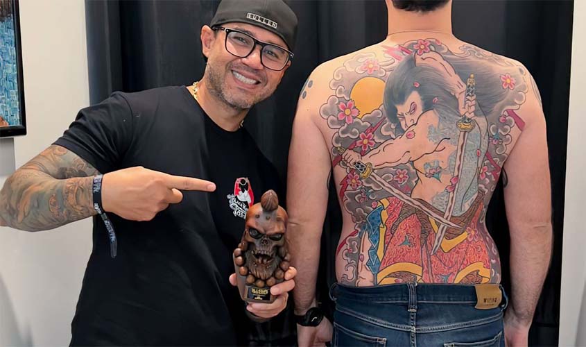 Carioca ganha maior prêmio de tatuagem dos Estados Unidos