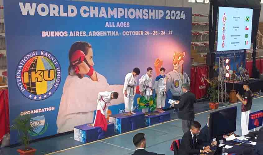 Atletas de Rondônia conquistam 21 medalhas no Mundial de Karatê na Argentina