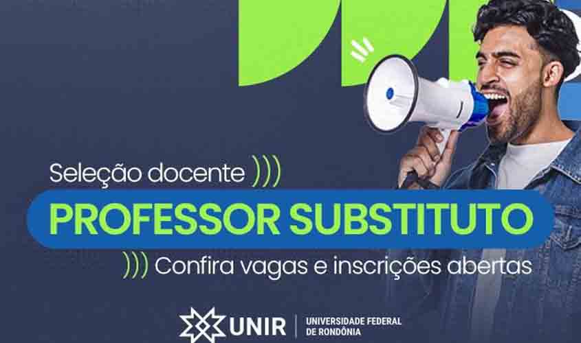 UNIR abre editais para contratação de professores substitutos