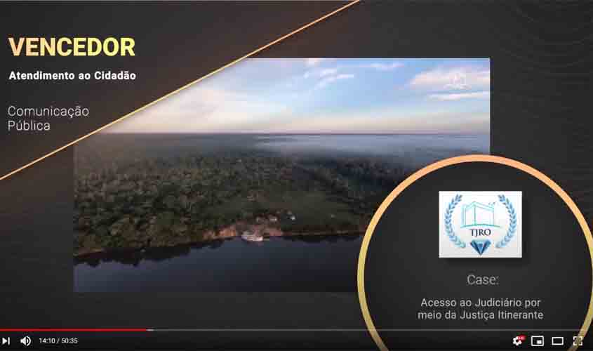 Case de comunicação do TJRO recebe prêmio latino-americano