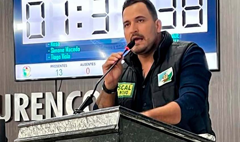 Deputado federal Rafael Fera expõe situação das ruas de Ariquemes e questiona aplicação de recursos municipais