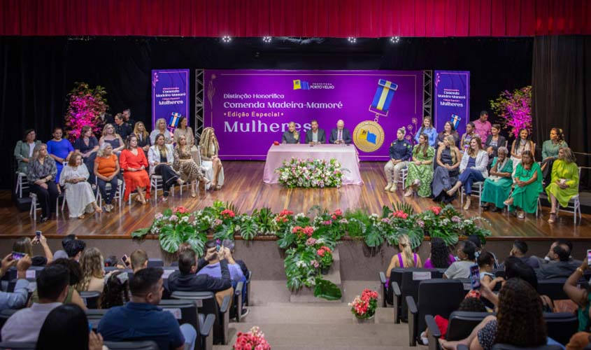 Mulheres são homenageadas com Comenda Madeira-Mamoré