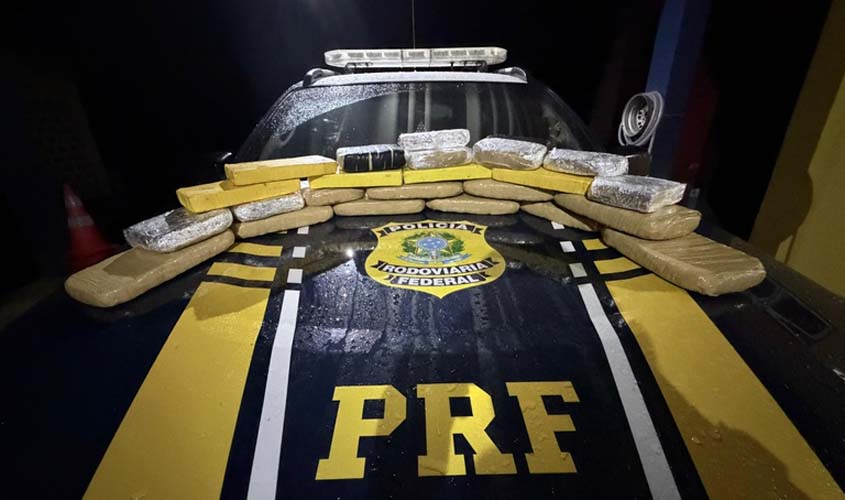 PRF em Rondônia apreende quase 20 kg de entorpecentes na capital