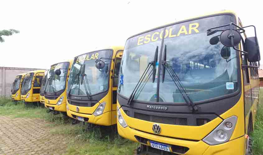 Governo de Rondônia adquire 21 ônibus escolares para atender seis municípios do Estado