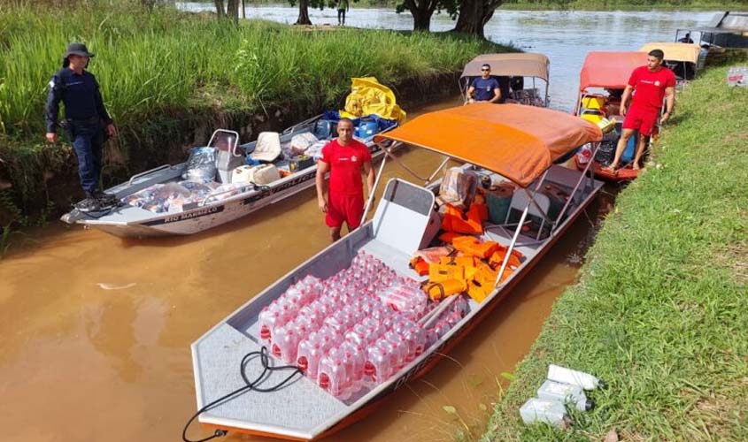 Governo de Rondônia leva assistência às famílias atingidas pela enchente dos rios Mamoré e Guaporé