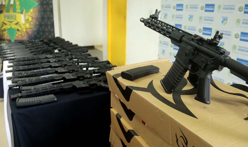 Polícias especializadas de Rondônia recebem reforço de armamento para avançar no combate ao crime