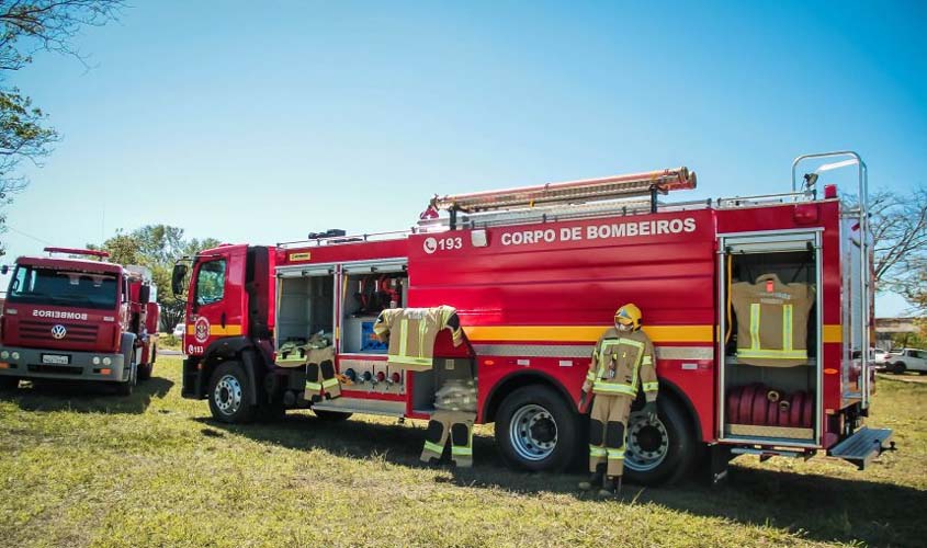 Caminhão de combate a incêndio e posto de identificação são entregues durante o 3º Portal do Agronegócio em Vilhena