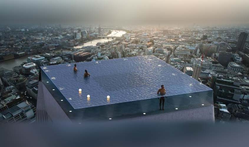 Arranha-céu de Londres terá piscina com borda infinita 360°