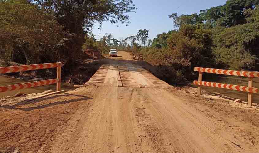 Governo de RO conclui obras na ponte da RO-135 no Rio Colorado