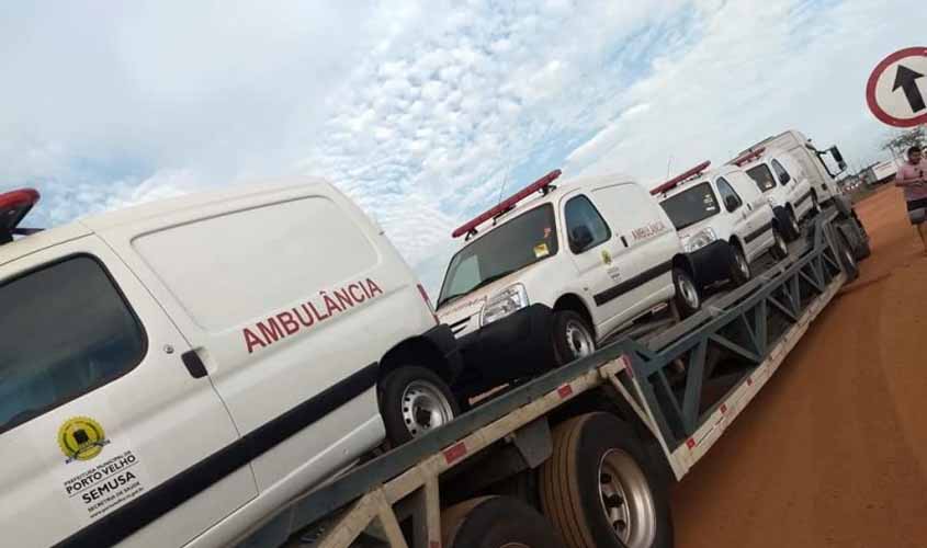 Prefeito entrega mais nove ambulâncias para atender Porto Velho e distritos