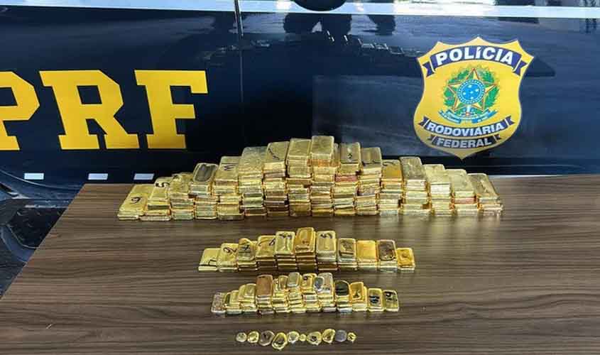 Operação do Governo Federal contra garimpo ilegal apreende maior quantidade de ouro da história da PRF