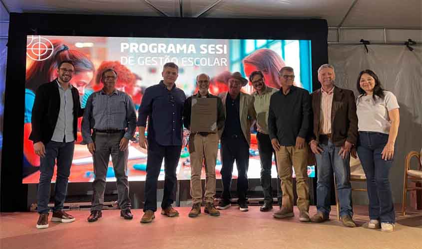 Solenidade marca entrega do certificado do PSGE para a unidade SESI de Vilhena