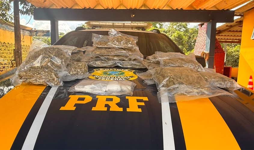 PRF apreende mais de 8 kg de materiais ilícitos 