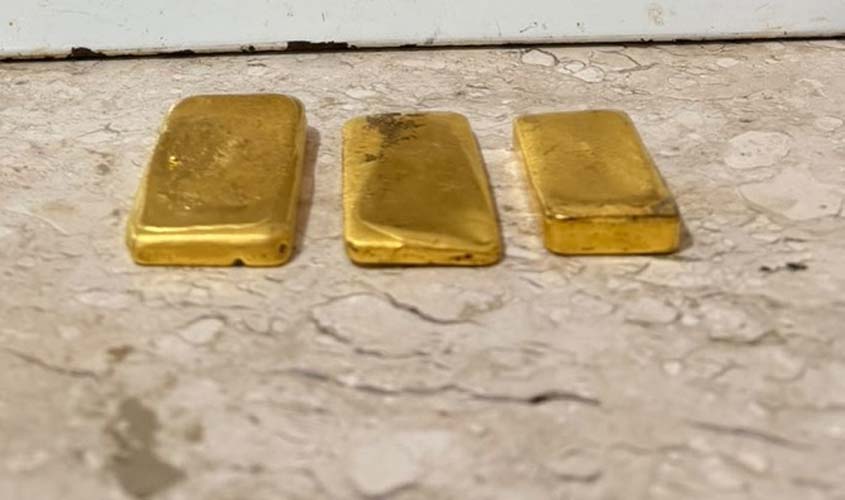 PF, PRF e BPFron apreendem 1,2 kg de ouro 