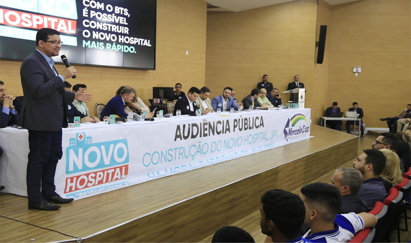 Governo de Rondônia destaca a modalidade BTS em Audiência pública sobre o novo pronto socorro de urgência em Porto Velho