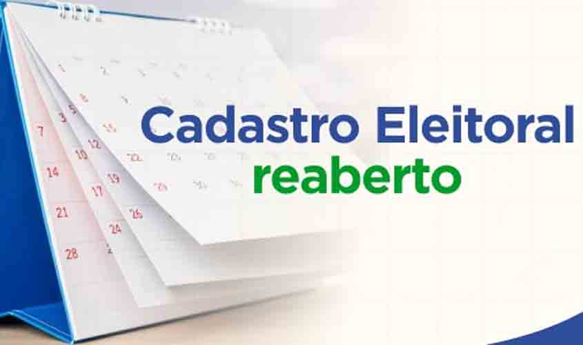 Cadastro eleitoral está reaberto a partir desta terça-feira (5)