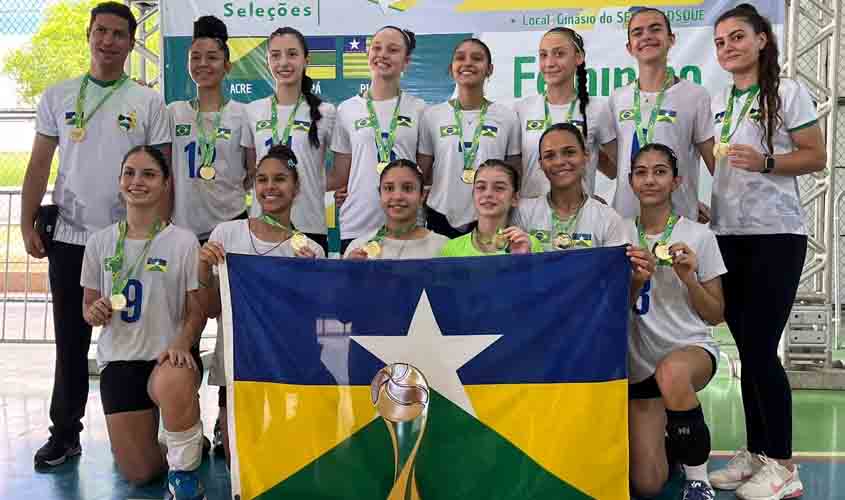 Garotas e comissão técnica da AVV ajudam Rondônia conquistar CBS – SUB 16 de volei feminino