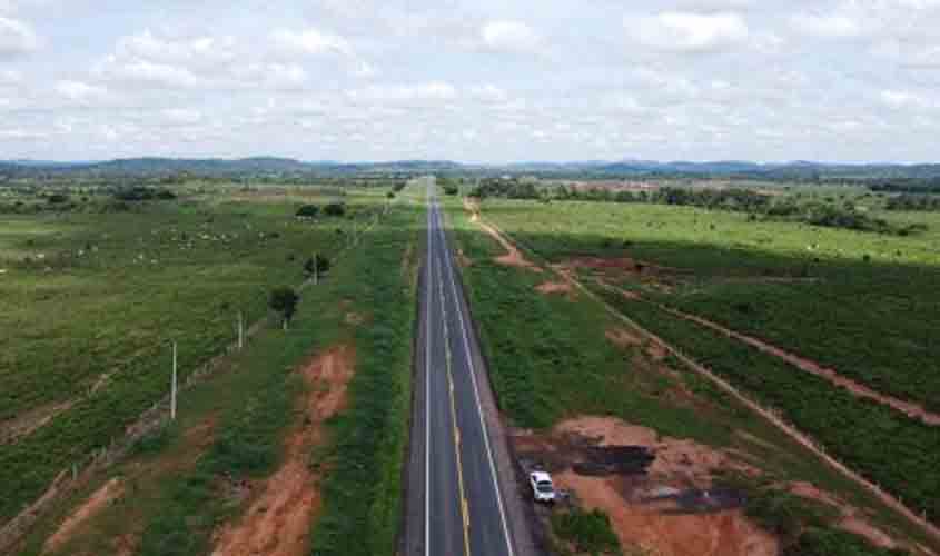 Governo Federal entrega mais 79,8 quilômetros de pista recuperada na BR-364/RO