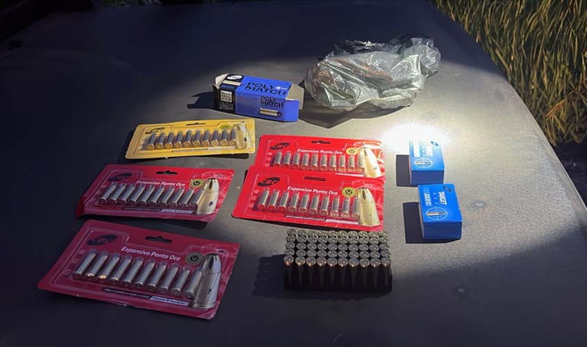 PF e PRF prendem homem por munições ilegais em RO