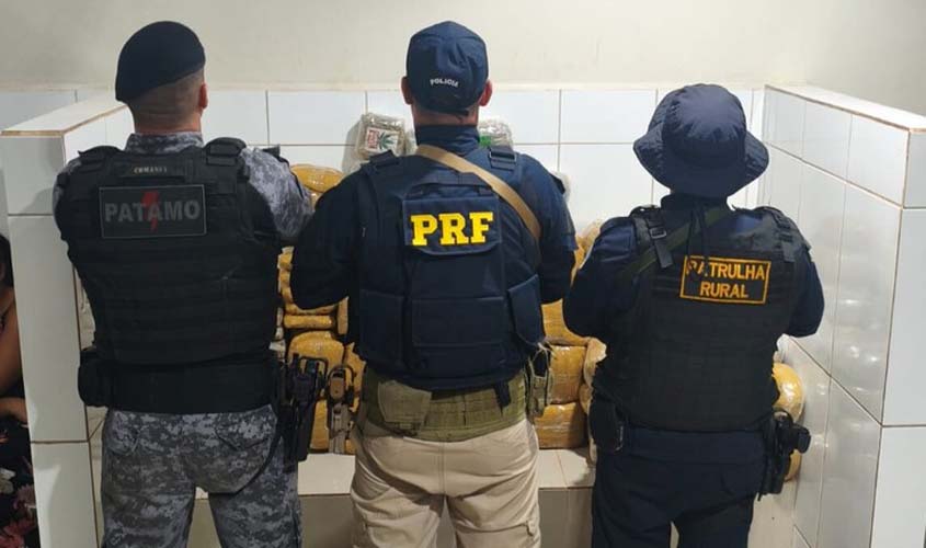Forças de segurança apreendem 130 kg de droga