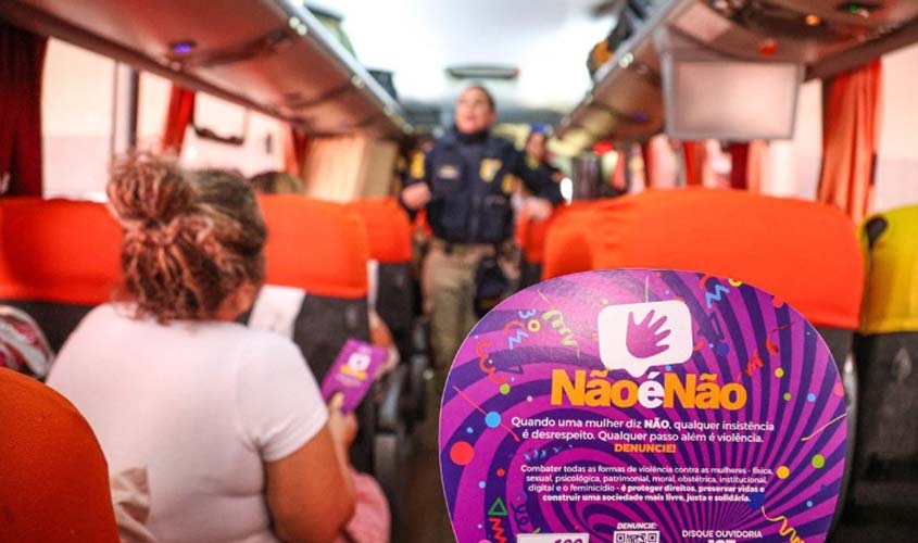 'Não é Não' reforça combate à violência na rodoviária