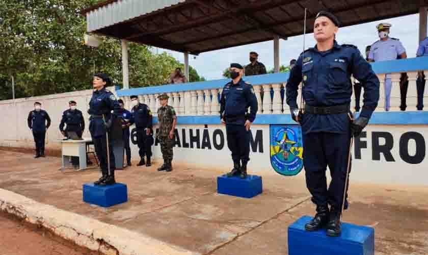 Em Guajará-Mirim, formatura marca passagem de comando do 6º Batalhão da Polícia Militar