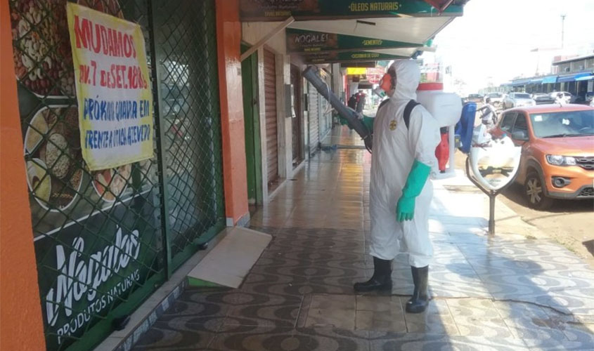 Mercado Municipal do Km1 e região recebem higienização e desinfecção