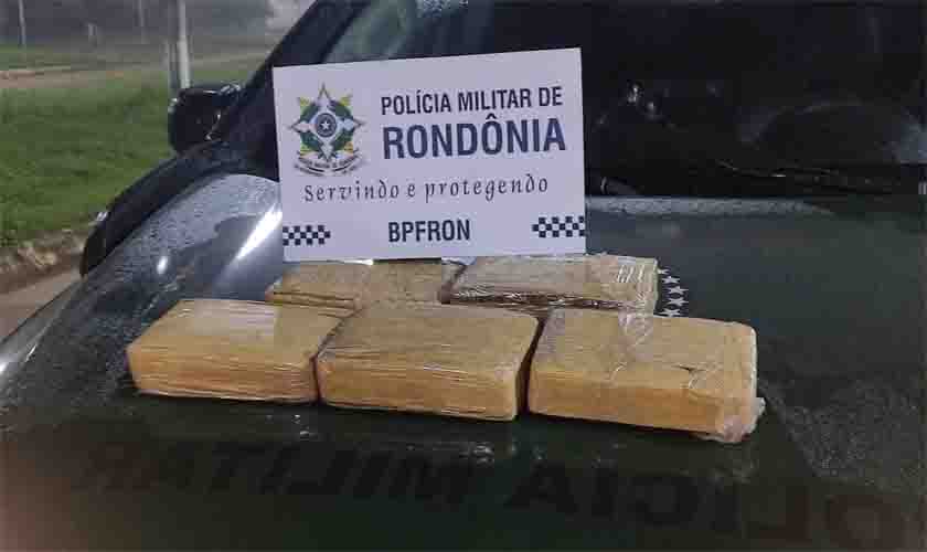 Polícia Militar apreende cinco quilos de maconha em Nova Mamoré