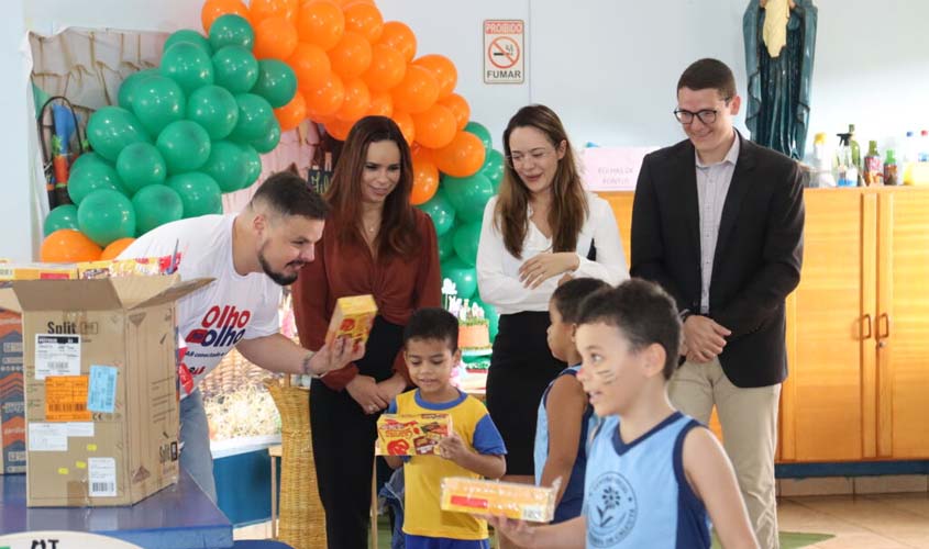 Páscoa Solidária da OAB-RO leva alegria e chocolates a crianças de escolas e à APAE