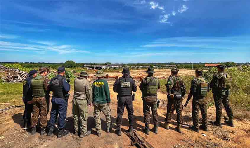 PF deflagra operação para combate a crimes ambientais na Terra Indígena Igarapé Lage, na região oeste de Rondônia 