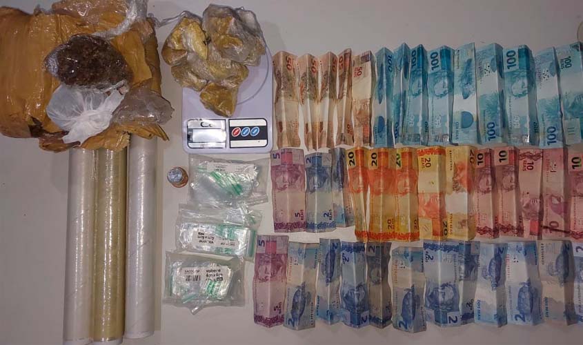 PM apreende drogas após perseguição a suspeitos