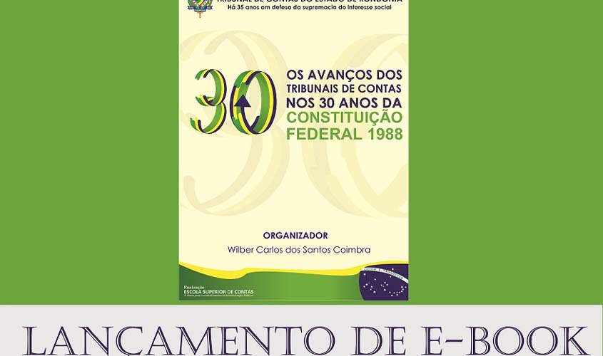 Lançado pelo TCE-RO/Escon e-book com artigos inéditos selecionados em concurso