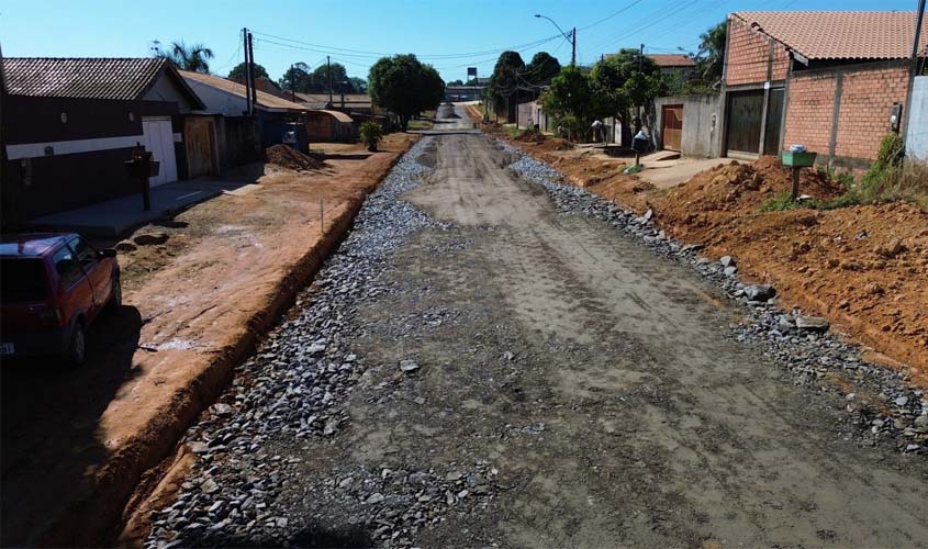 Prefeitura segue com obras de preparação de ruas