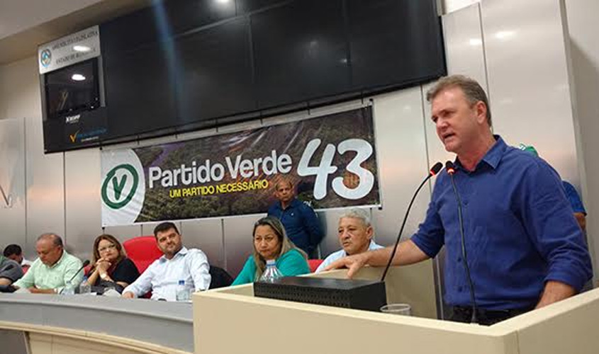 ELEIÇÕES 2018: Em convenção, o Partido Verde confirma a candidatura do deputado Luizinho à reeleição