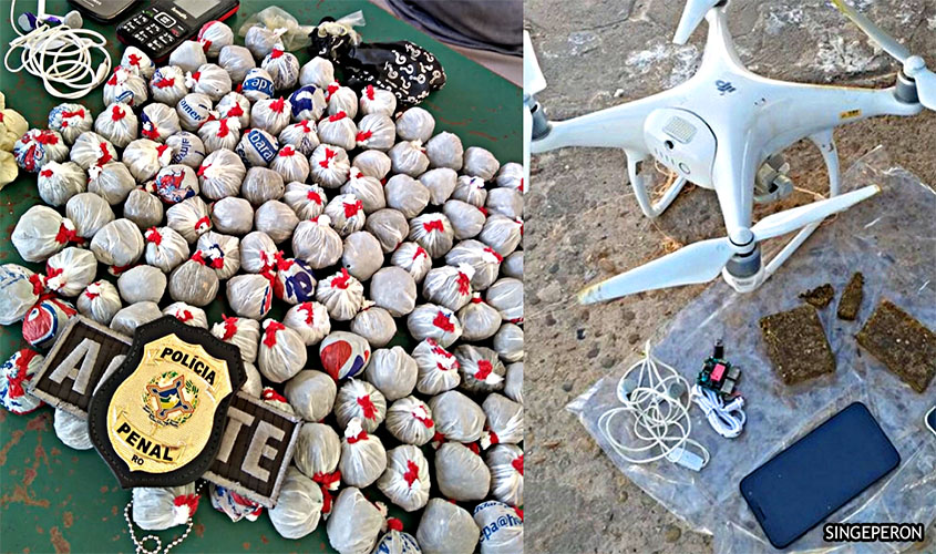 Criminosos usam drone e lançam bolinhas de drogas para abastecer presídio