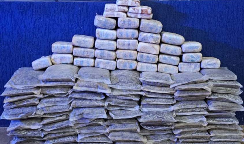 PRF em Rondônia apreende mais de 125 kg de drogas em Ariquemes
