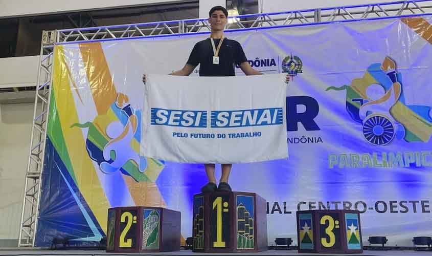 Atleta do SESI de Cacoal conquista medalha de Ouro no JOER