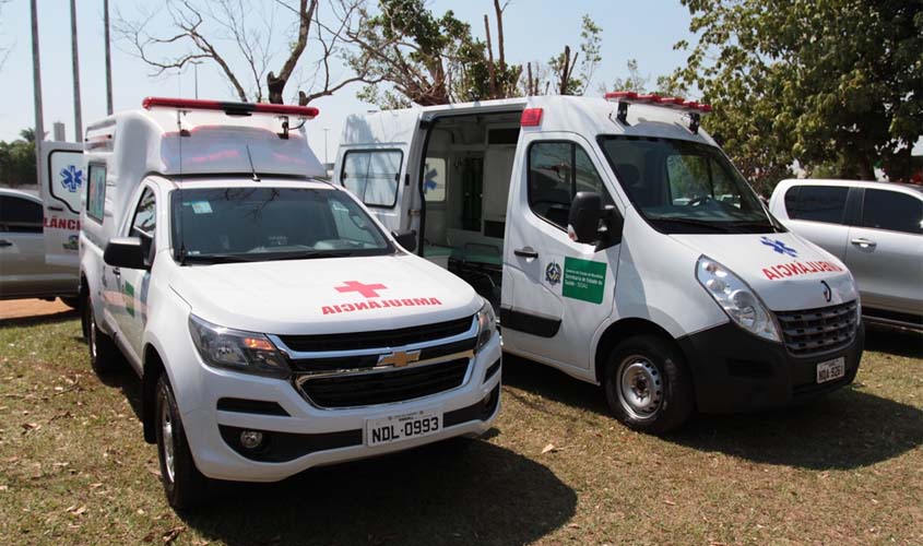 Prefeitura de Vilhena recebe equipamentos e ambulâncias do governo de Rondônia