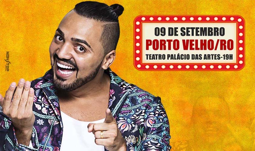 Tirulipa leva show de stand up ao Teatro Palácio das Artes, em Porto Velho, neste sábado