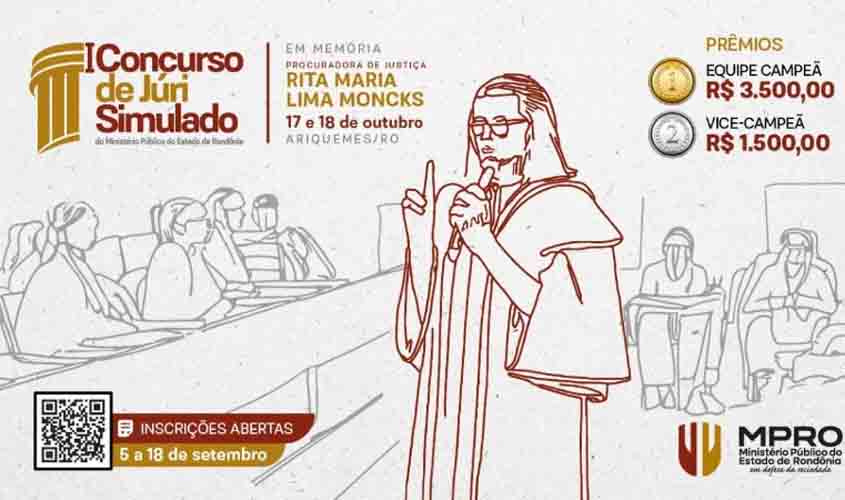 MPRO promove 1º Concurso de Júri Simulado