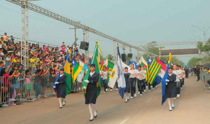 Escolas estaduais se preparam para participar de desfile cívico da Independência promovido pelo governo de RO