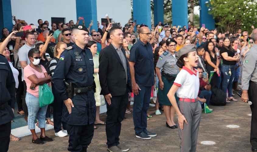 Colégio Tiradentes da Polícia Militar do Estado de Rondônia – Unidade I, em Porto Velho realiza desfile cívico