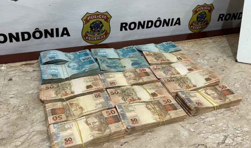 PF prende em flagrante suspeita de lavagem de dinheiro em Rondônia
