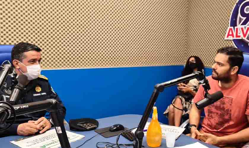 Comandante-geral da PM concede entrevista na Rádio Alvorada de Ji-Paraná