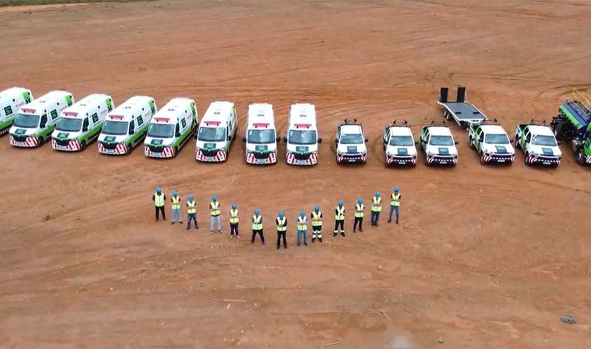 Nova 364 inicia operações com carreata de viaturas