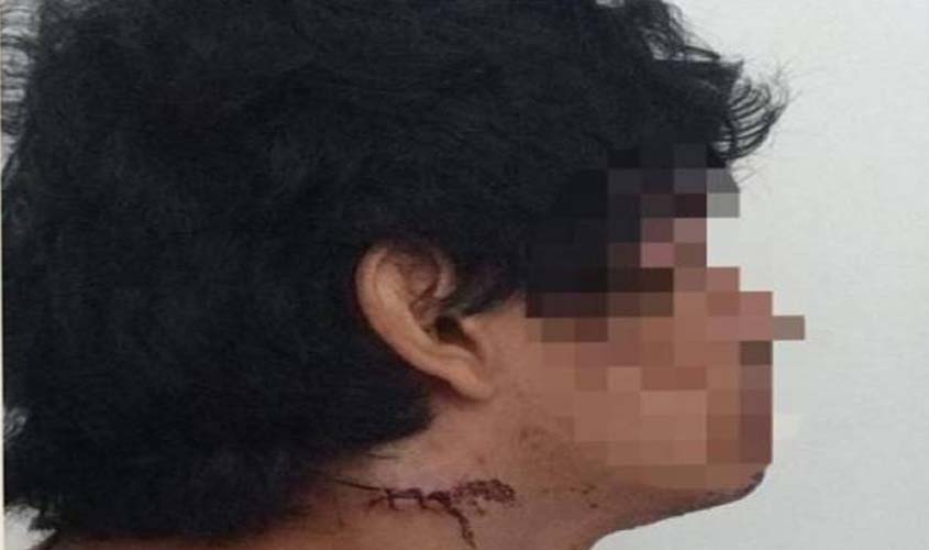 Alvo de investigação da Polícia Federal contra pornografia infantil em Rondônia corta o próprio pescoço