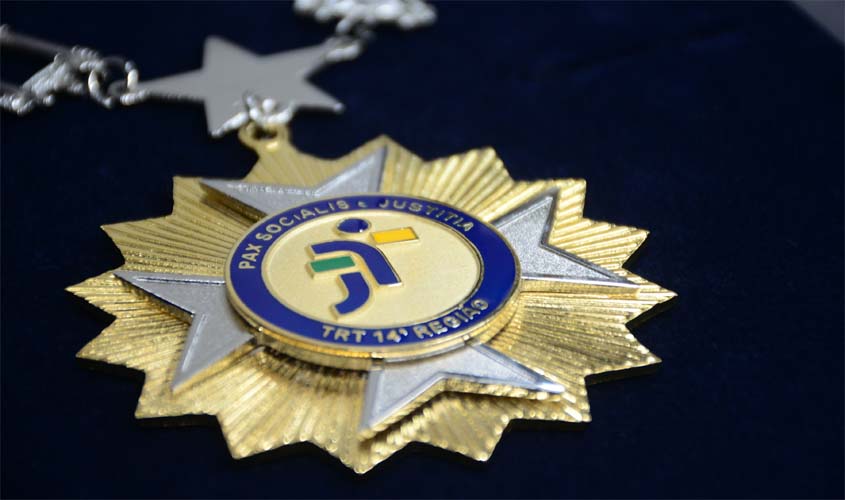 TRT-14 fará entrega de comendas da Ordem do Mérito Judiciário Trabalhista e Medalha do Mérito Funcional 2022
